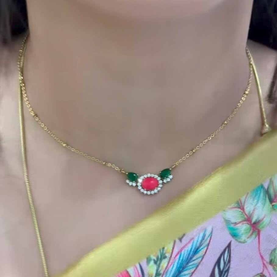 CHAIIN WITH EARRINGS